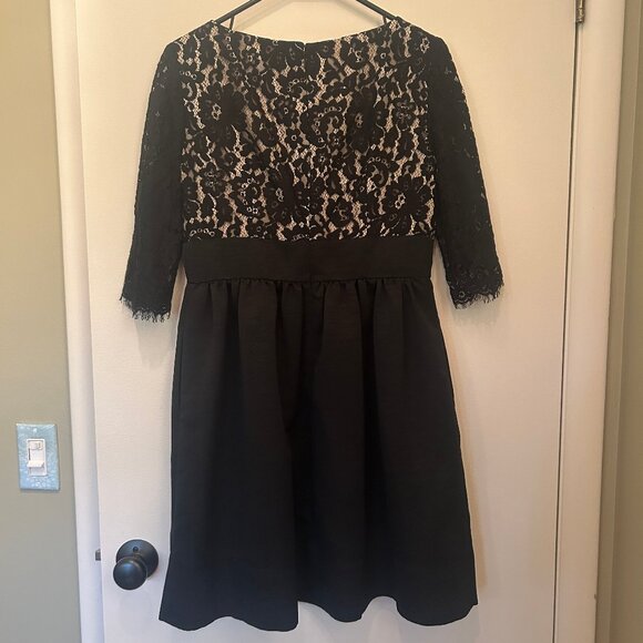 Eliza J black Lace & Faille Dress sz 10P--as seen on PRETTY LITTLE LIARS - Picture 11 of 16